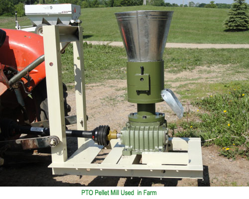 PTO wood pellet mill - tractor